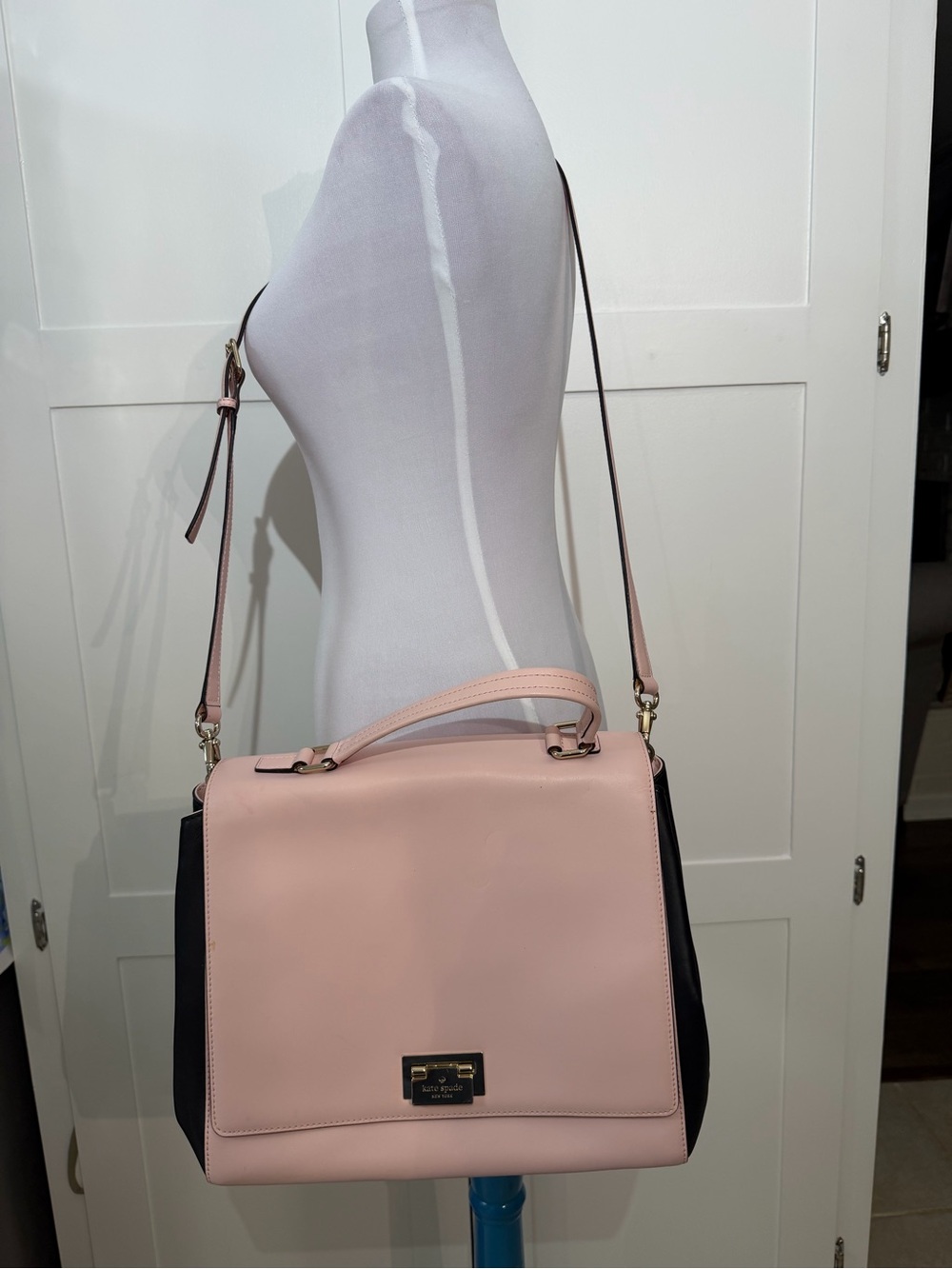kate spade ♠️ pink and Black Shoulder Bag